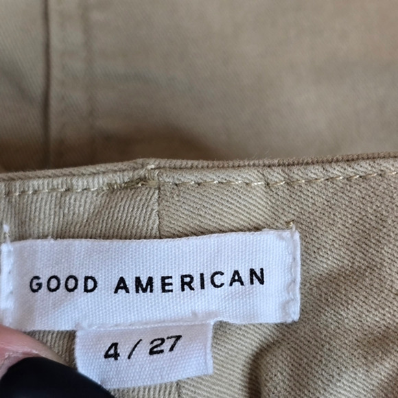 🔴 3/$25 Good American Good Classic Pants Jean GC727T POSTALKHAKI003 4/27 - Picture 4 of 11